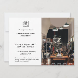 Minimalist Photo   Professional Business Event  Invitation