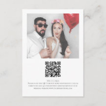 Minimalist Photo QR Code Wedding