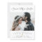 Minimalist Photo Save the Date | Black & Gold