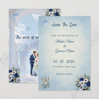 Minimalist Photo Save the Date | Something Blue