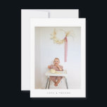 minimalist photo thank you birthday card<br><div class="desc">say thank you with this minimalist photo thank you a birthday card.</div>