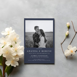 Minimalist Photo Wedding Invitation