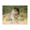 Minimalist Photo Wedding Save The Date Postcard  