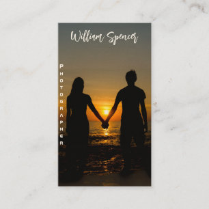Minimalist Photography Full Photo Simple  Business Business Card