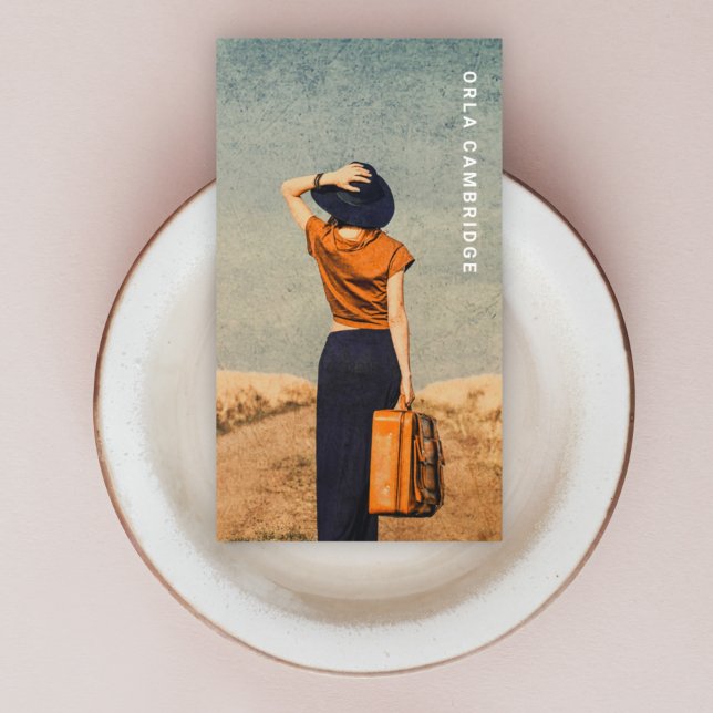 Minimalist Photography Full Photo Simple Business Card (Modern minimalist personalized photography business card with an easy-to-customize design template)