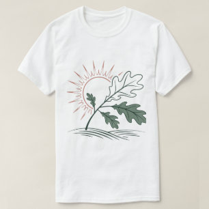 Minimalist Pilates Reformer & Olive Branch Sage Gr T-Shirt