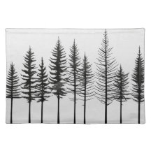 Minimalist Pine Forest Placemat