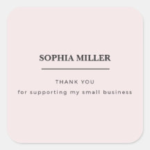 Minimalist Pink Aesthetician Packaging Sticker