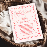 Minimalist Pink Bow Doodle Baby Books for Baby