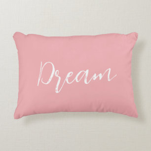 Minimalist Pink Dream Accent Pillow