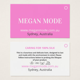 Minimalist Pink Fashion Hanging Price Tag