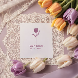 Minimalist Pink for Wedding Rubber Stamp
