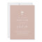Minimalist Pink Girls Christening Baptism  