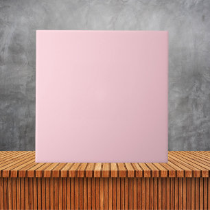 Minimalist Pink Plain Solid Colour Tile