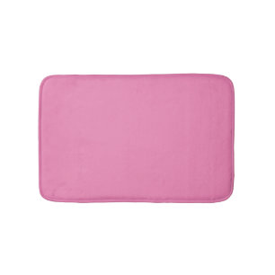 Minimalist pink solid plain elegant modern girly bath mat