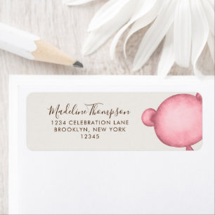 Minimalist Pinnk Bear Elegant Script Typography