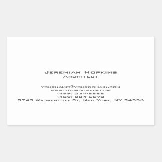 Minimalist Plain Architect Company  Sticker