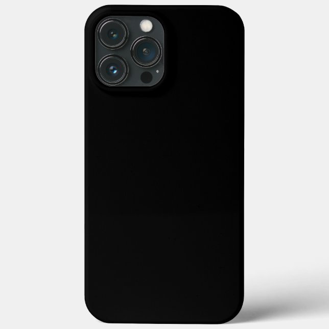 "minimalist Plain Black Solid Colour  Case-Mate iPhone Case (Back)