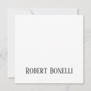 Minimalist Plain Black & White Modern Plain