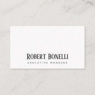 Minimalist Plain Black & White Modern Plain Enclosure Card