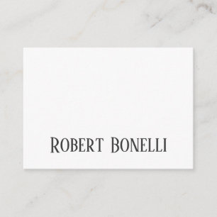 Minimalist Plain Black & White Modern Plain Enclosure Card