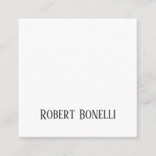 Minimalist Plain Black & White Modern Plain Enclosure Card