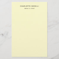 Minimalist Plain Classical Professional Cream