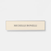 Minimalist Plain Legible Modern Champagne Colour