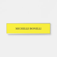 Minimalist Plain Modern Bright Yellow