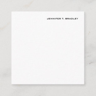 Minimalist Plain Modern Enclosure Card