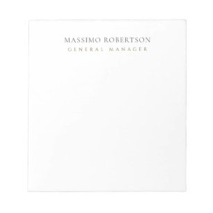 Minimalist Plain Modern Notepad