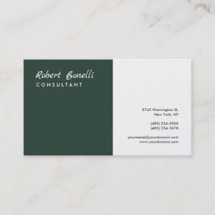 Minimalist Plain Modern Premium Pearl Business Card
