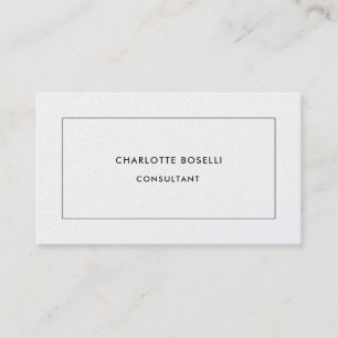 Minimalist Plain Professional Modern Business Card