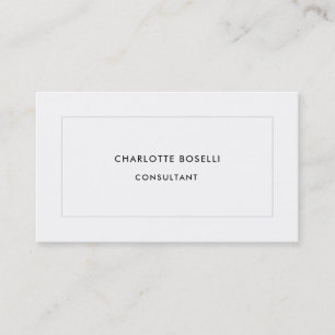 Minimalist Plain Professional Modern Business Card