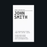 Minimalist Plain White Golf Instructor Business Card<br><div class="desc">Simple Plain White Golf Business Card.</div>