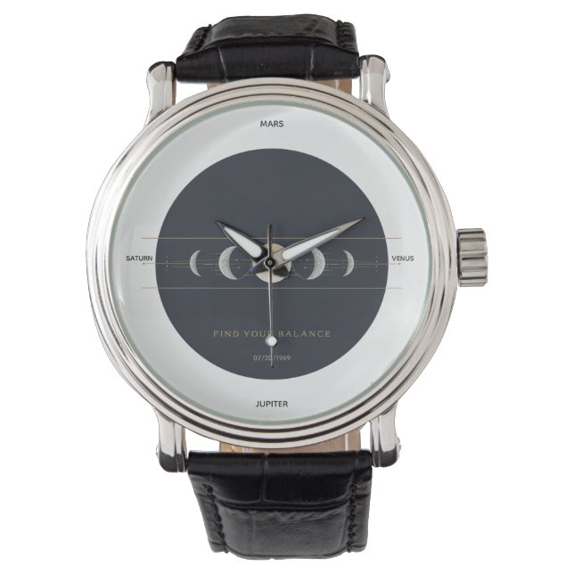 Minimalist Planetary Alignment Watch (Front)