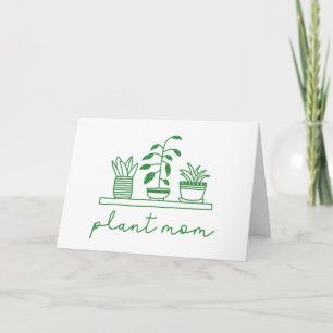 Minimalist Plant Mom Cute Plant Lover Card
