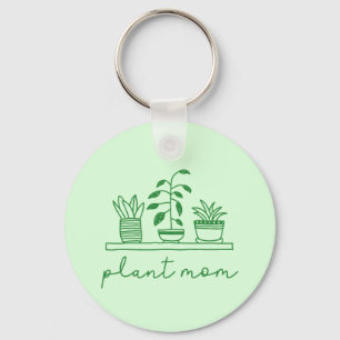 Minimalist Plant Mom Cute Plant Lover Keychain