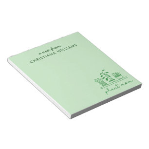 Minimalist Plant Mom Cute Plant Lover Personalized Notepad