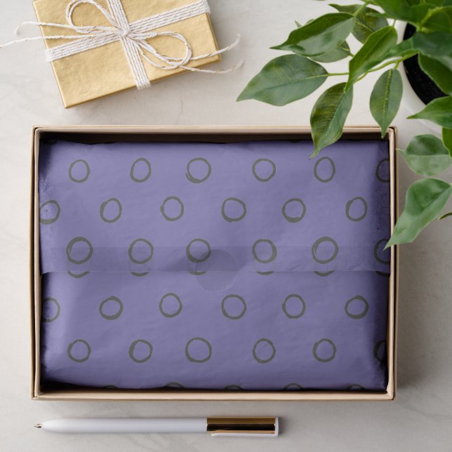 Minimalist Polka Dot Pattern Tissue Paper (Gift)