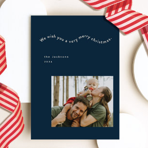 Minimalist Pop Photocard Holiday Card