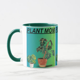 Minimalist Potted Monstera Leaf Aesthetic Plant Ar Mug