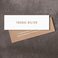 Minimalist Printed Kraft White Consultant