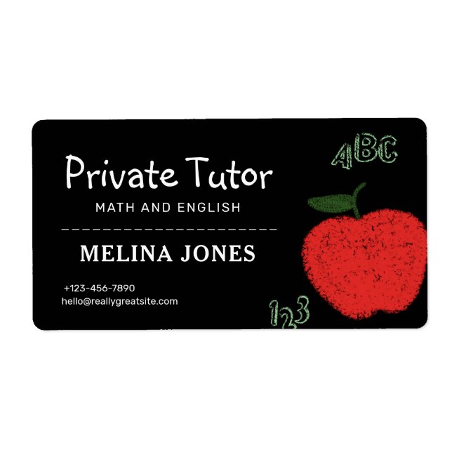 Minimalist Private Tutor and Educators Teacher (Front)