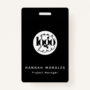 Minimalist Professional Black Business Custom Logo Badge