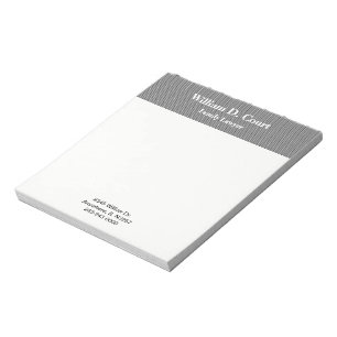 Minimalist Professional Black Textured Business Notepad