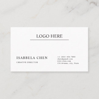 Minimalist Professional Branding QR Code Card