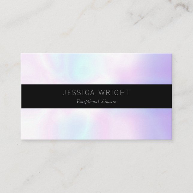 Minimalist  Professional Brushed Steel Business Card (Front)
