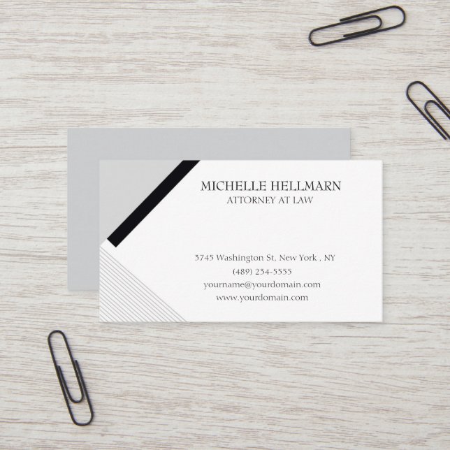 Minimalist Professional Business Card (Front/Back In Situ)
