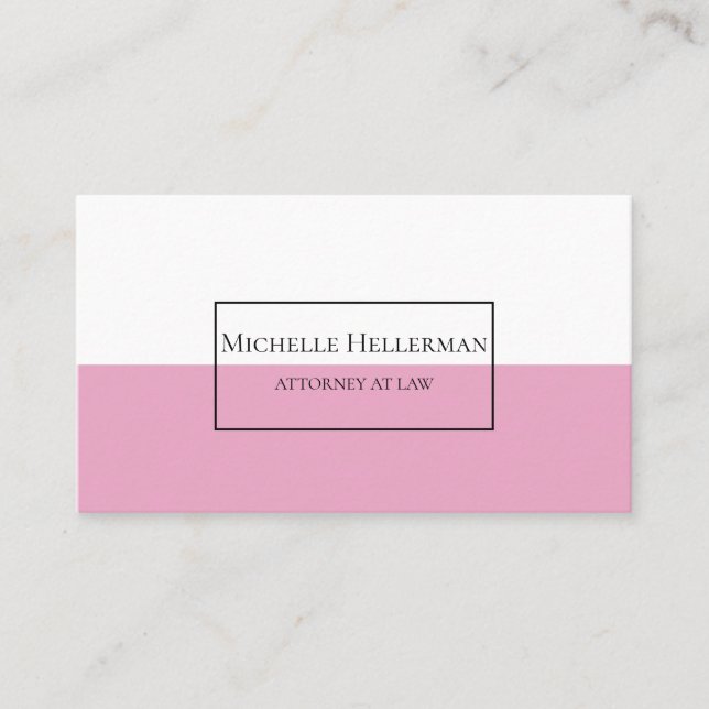 Minimalist Professional Business Card (Front)